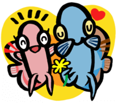 In the aquarium<Young Discus> sticker #4398091