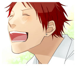 Boy of high school students sticker #4398100