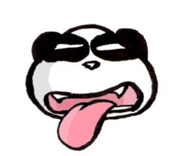 a panda with strength 2 sticker #4398591