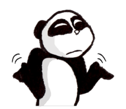 a panda with strength 2 sticker #4398596