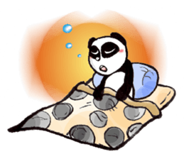 a panda with strength 2 sticker #4398599