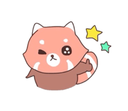 Ms. Lesser panda. sticker #4398996