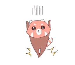 Ms. Lesser panda. sticker #4399000