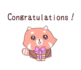 Ms. Lesser panda. sticker #4399029