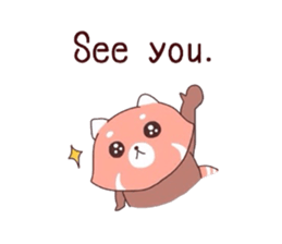 Ms. Lesser panda. sticker #4399031