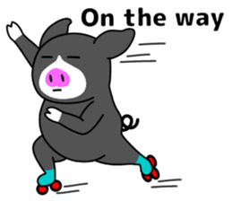 Kawaii Piggy (English) sticker #4399037