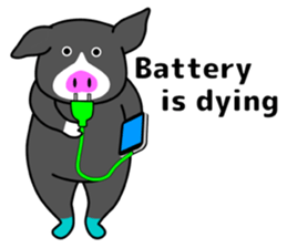 Kawaii Piggy (English) sticker #4399041