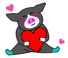 Kawaii Piggy (English) sticker #4399045
