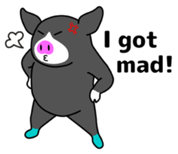 Kawaii Piggy (English) sticker #4399050