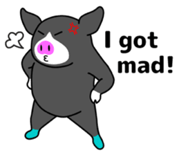 Kawaii Piggy (English) sticker #4399050