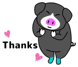 Kawaii Piggy (English) sticker #4399054