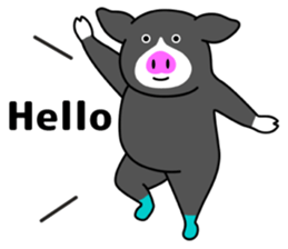 Kawaii Piggy (English) sticker #4399055