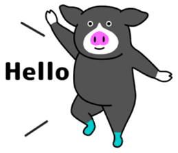 Kawaii Piggy (English) sticker #4399055