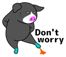 Kawaii Piggy (English) sticker #4399056