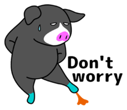 Kawaii Piggy (English) sticker #4399056
