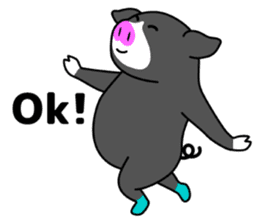 Kawaii Piggy (English) sticker #4399058