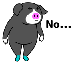 Kawaii Piggy (English) sticker #4399059