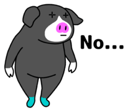 Kawaii Piggy (English) sticker #4399059