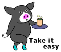 Kawaii Piggy (English) sticker #4399060