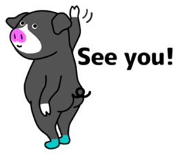 Kawaii Piggy (English) sticker #4399066