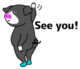 Kawaii Piggy (English) sticker #4399066