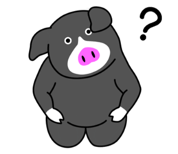 Kawaii Piggy (English) sticker #4399067