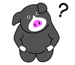 Kawaii Piggy (English) sticker #4399067