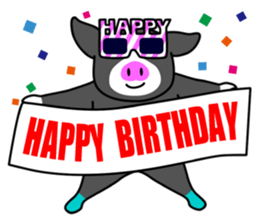 Kawaii Piggy (English) sticker #4399070