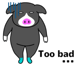 Kawaii Piggy (English) sticker #4399071