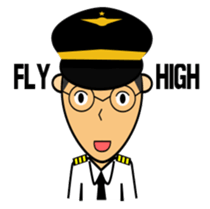 New Cute Pilot Cartoons sticker #4399809