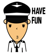 New Cute Pilot Cartoons sticker #4399819