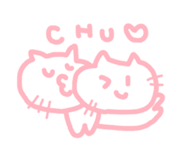 honwakako chan and cat2 sticker #4399992