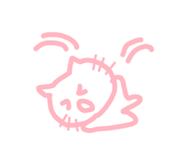 honwakako chan and cat2 sticker #4400007