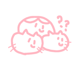 honwakako chan and cat2 sticker #4400008