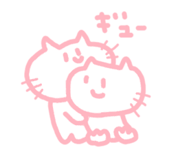 honwakako chan and cat2 sticker #4400026