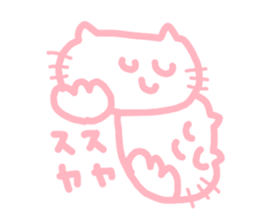 honwakako chan and cat2 sticker #4400028