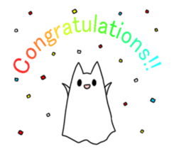 ghosts of the cat sticker #4400116