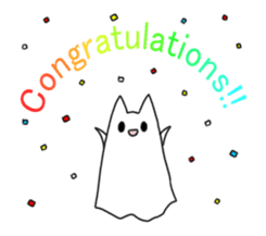 ghosts of the cat sticker #4400116