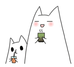 ghosts of the cat sticker #4400119