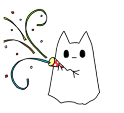 ghosts of the cat sticker #4400121