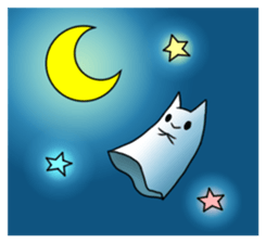 ghosts of the cat sticker #4400122