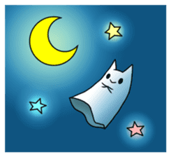 ghosts of the cat sticker #4400122