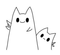 ghosts of the cat sticker #4400133