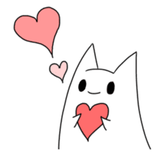 ghosts of the cat sticker #4400134