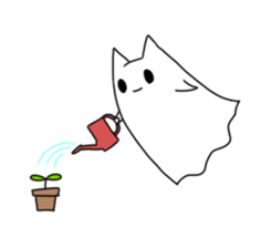 ghosts of the cat sticker #4400138