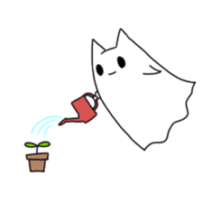 ghosts of the cat sticker #4400138
