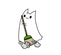 ghosts of the cat sticker #4400141