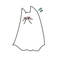 ghosts of the cat sticker #4400145