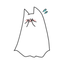 ghosts of the cat sticker #4400145
