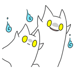 ghosts of the cat sticker #4400151
